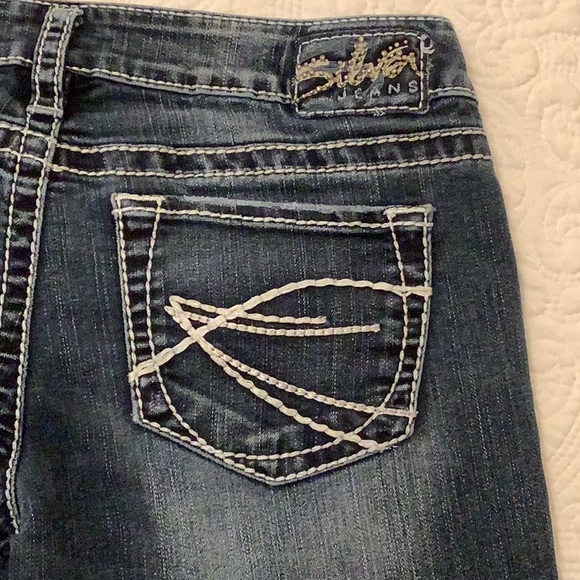 Silver Aiko Lo Rise Bootcut Jeans, 28W 31L - Picture 12 of 15